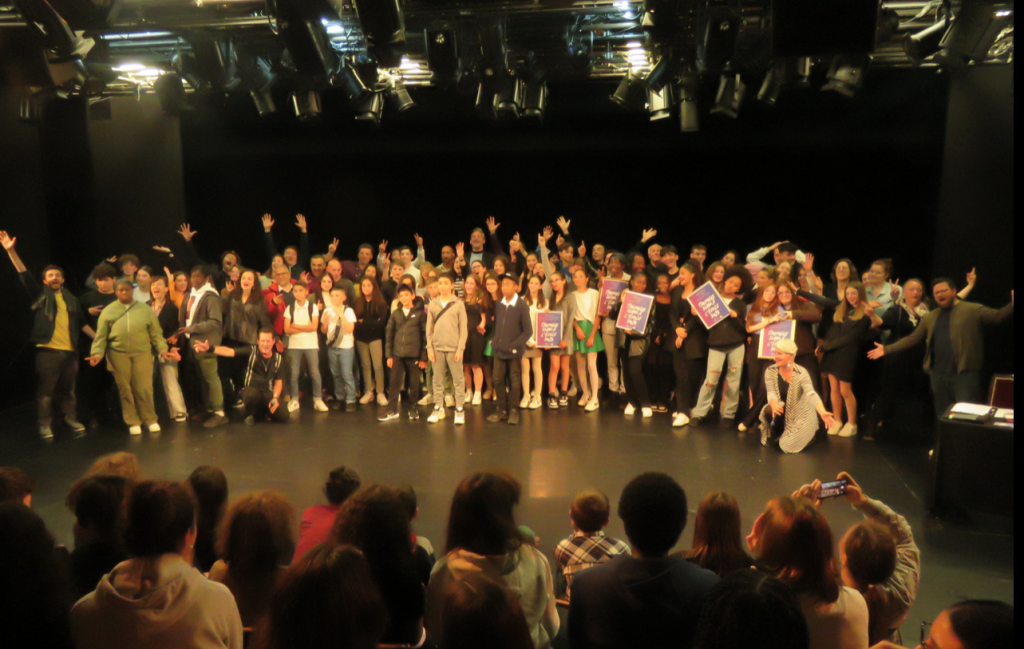 Atelier slam à l'école pour collégiens à Vienne Paris France